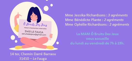 affiche de M.A.M. &ndash; &Ocirc; Bruits Des Jeux avec des information d'horaire, adresse