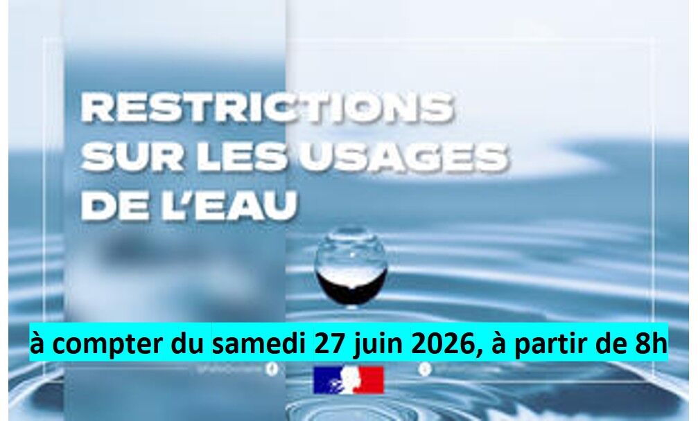 Restriction d'eau